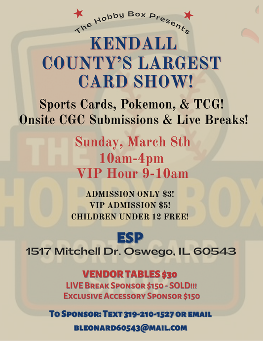 Kendall County's Largest Card Show!
