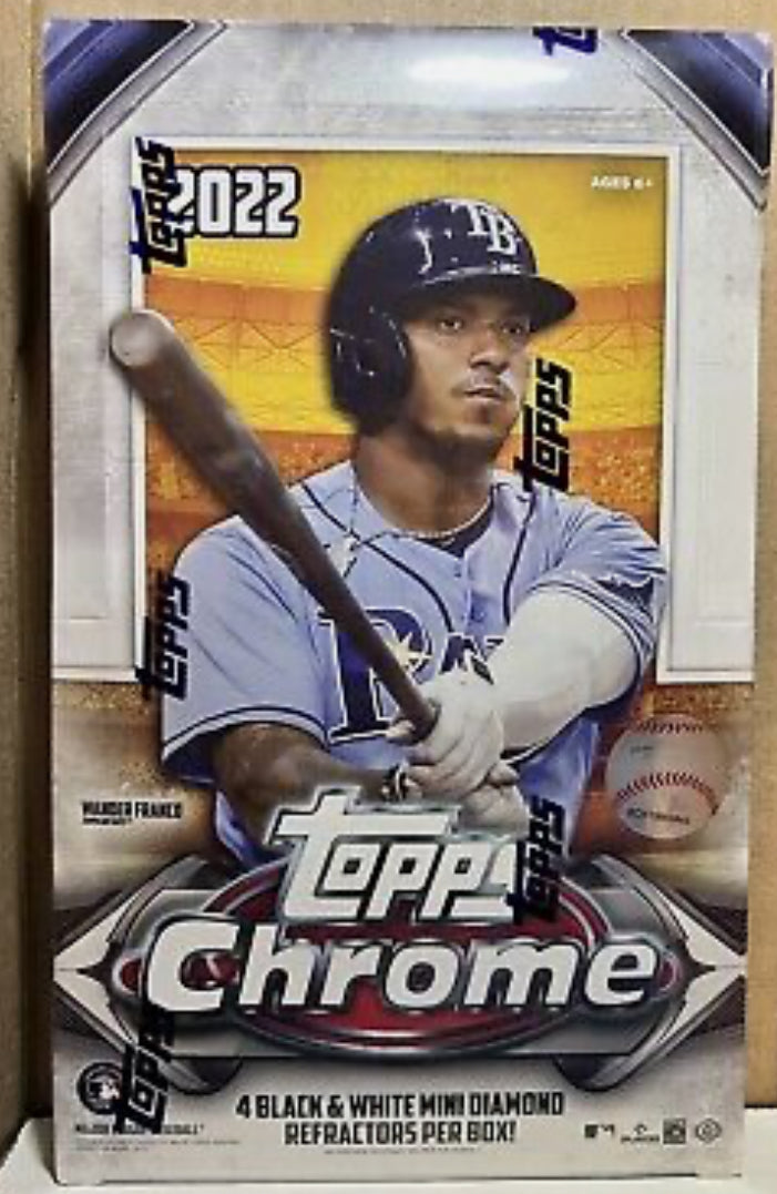 2022 Topps Chrome Baseball Hobby Box Lite New Factory Sealed